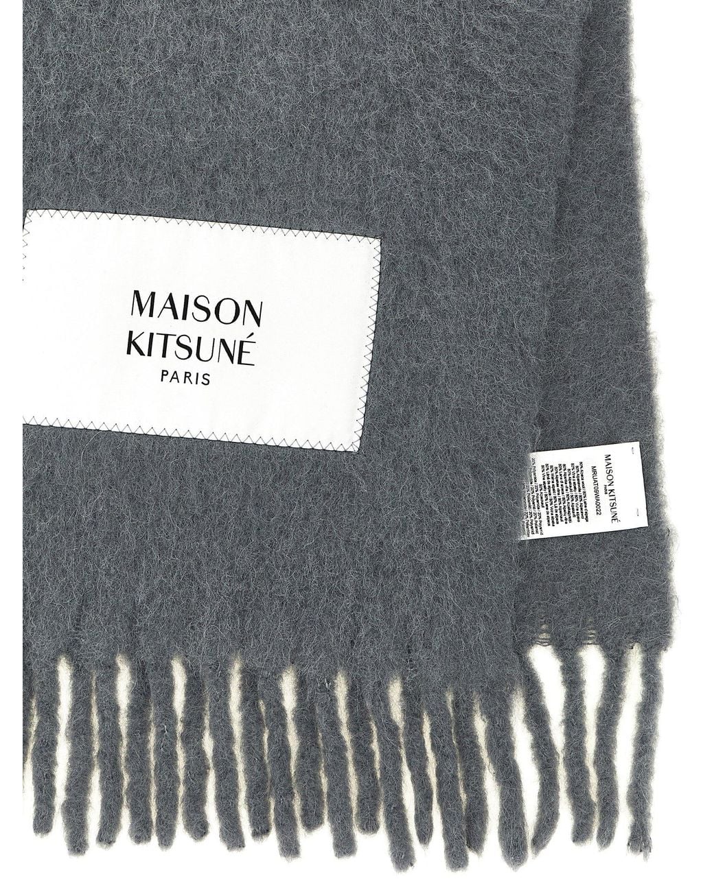 Maison Kitsuné Gray 'Gradient' Scarf for men
