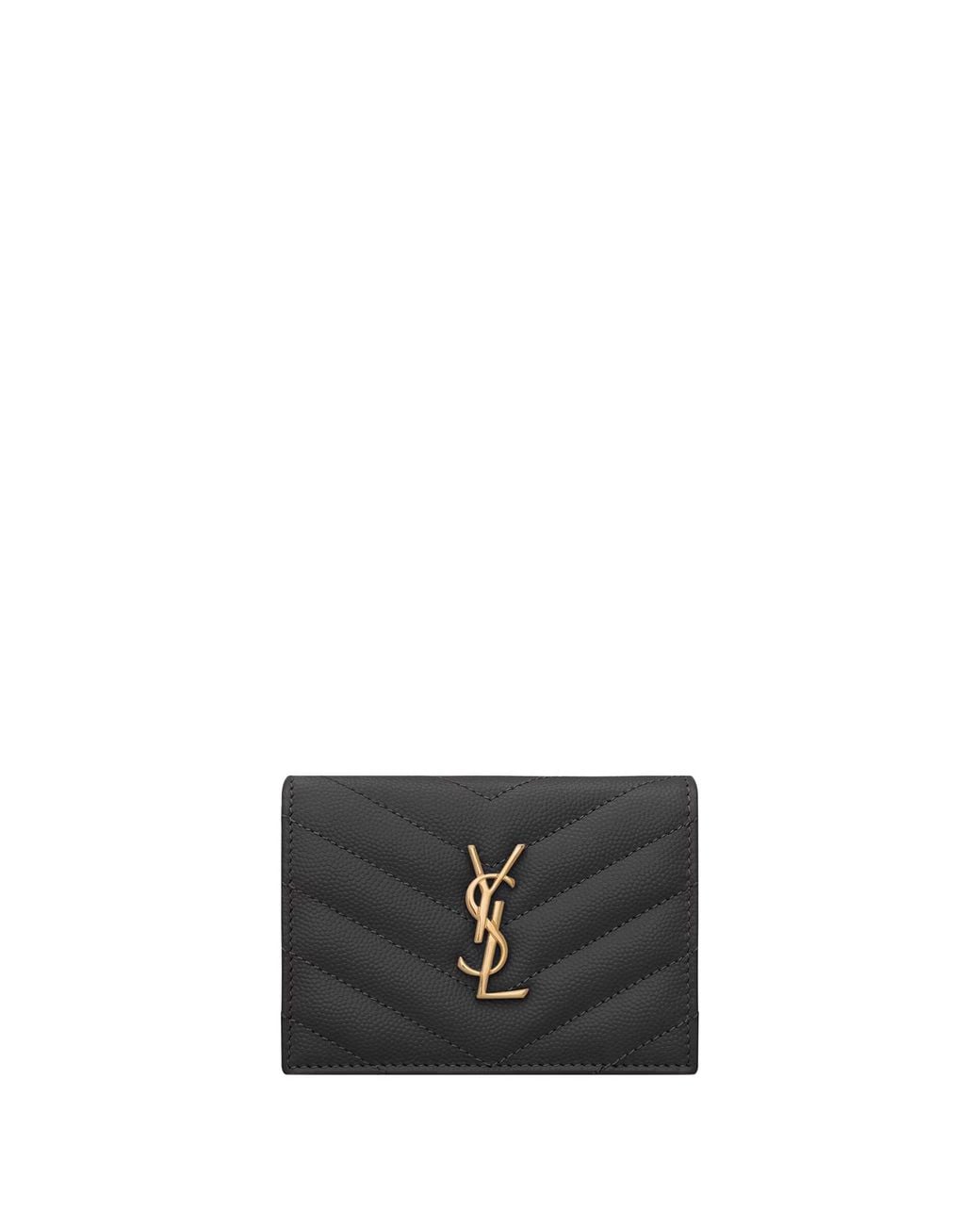 Saint Laurent Black Portafoglio Cassandre