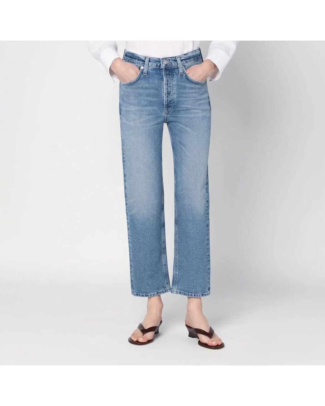 Citizens of Humanity Blue Light Washed Delfina Jeans