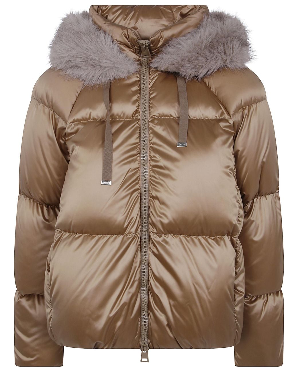 Herno Brown Hooded Jacket