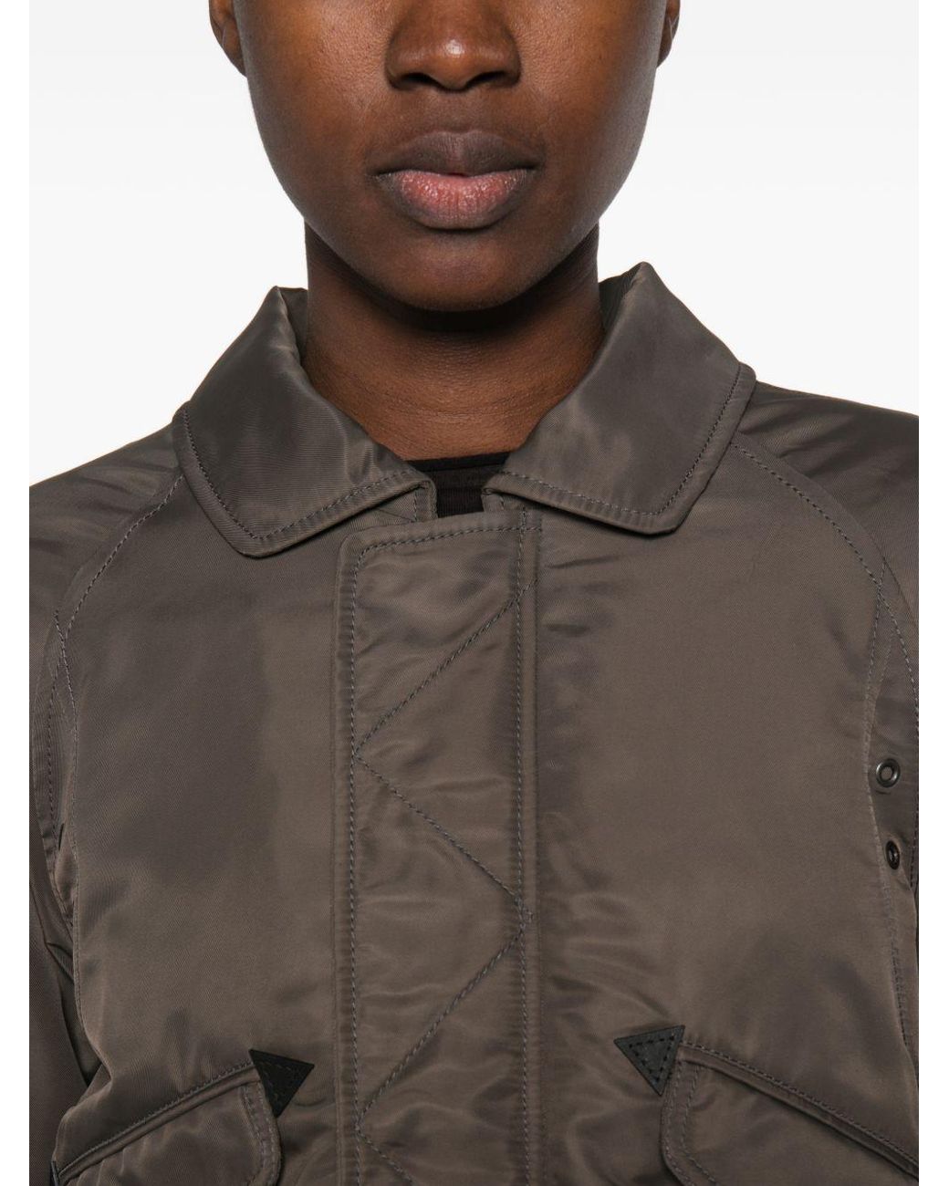 MM6 by Maison Margiela Brown Nylon Blouson Jacket