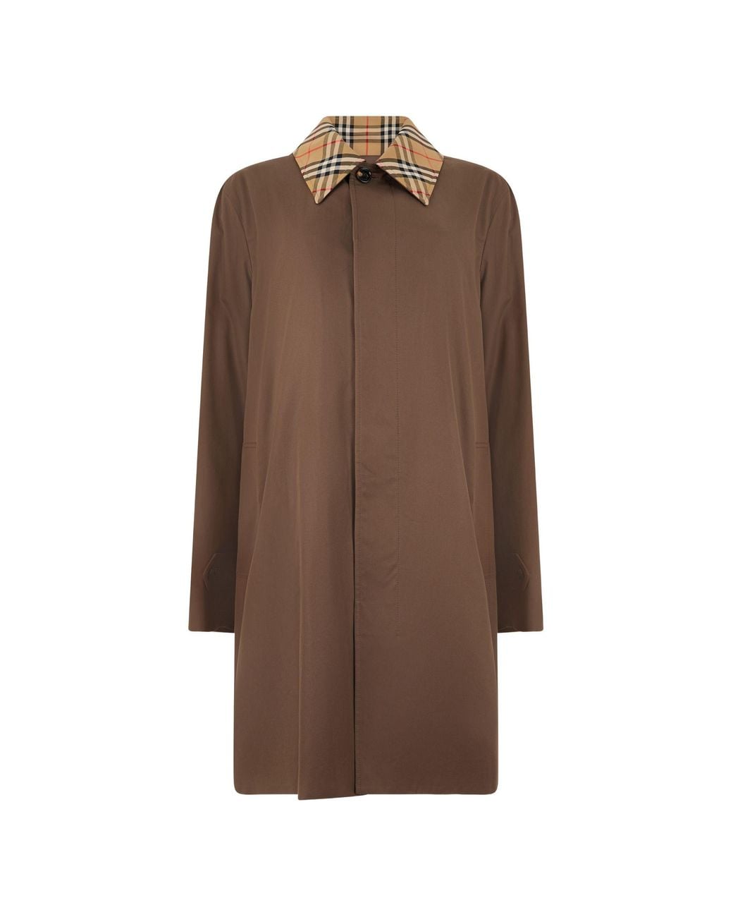 Burberry Brown Medium Cotton Coat for men