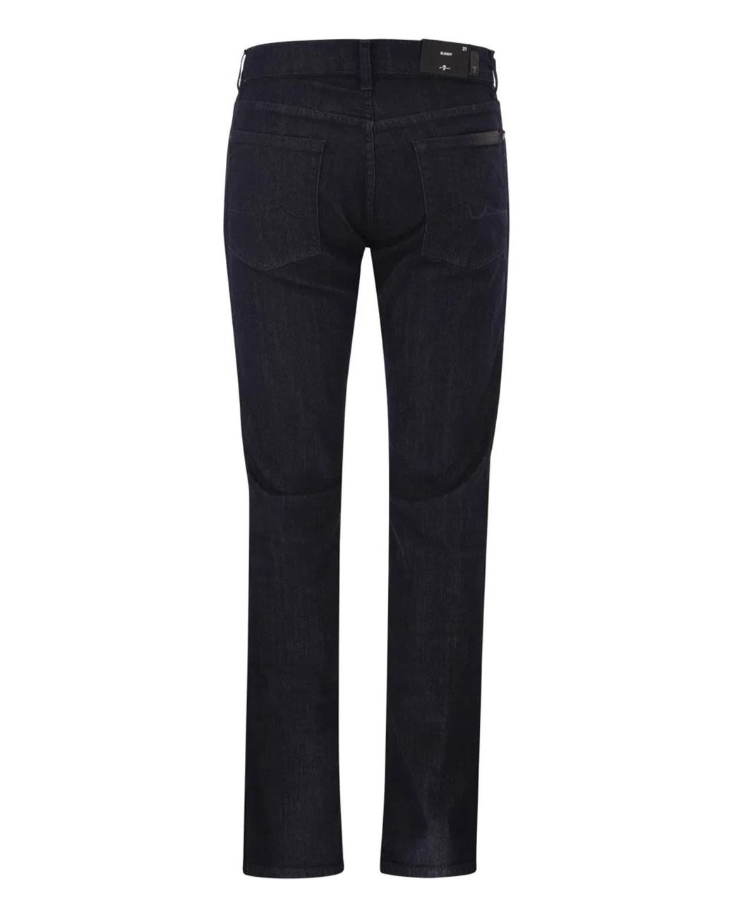 7 For All Mankind Blue Slimmy Stretch Denim Jeans for men