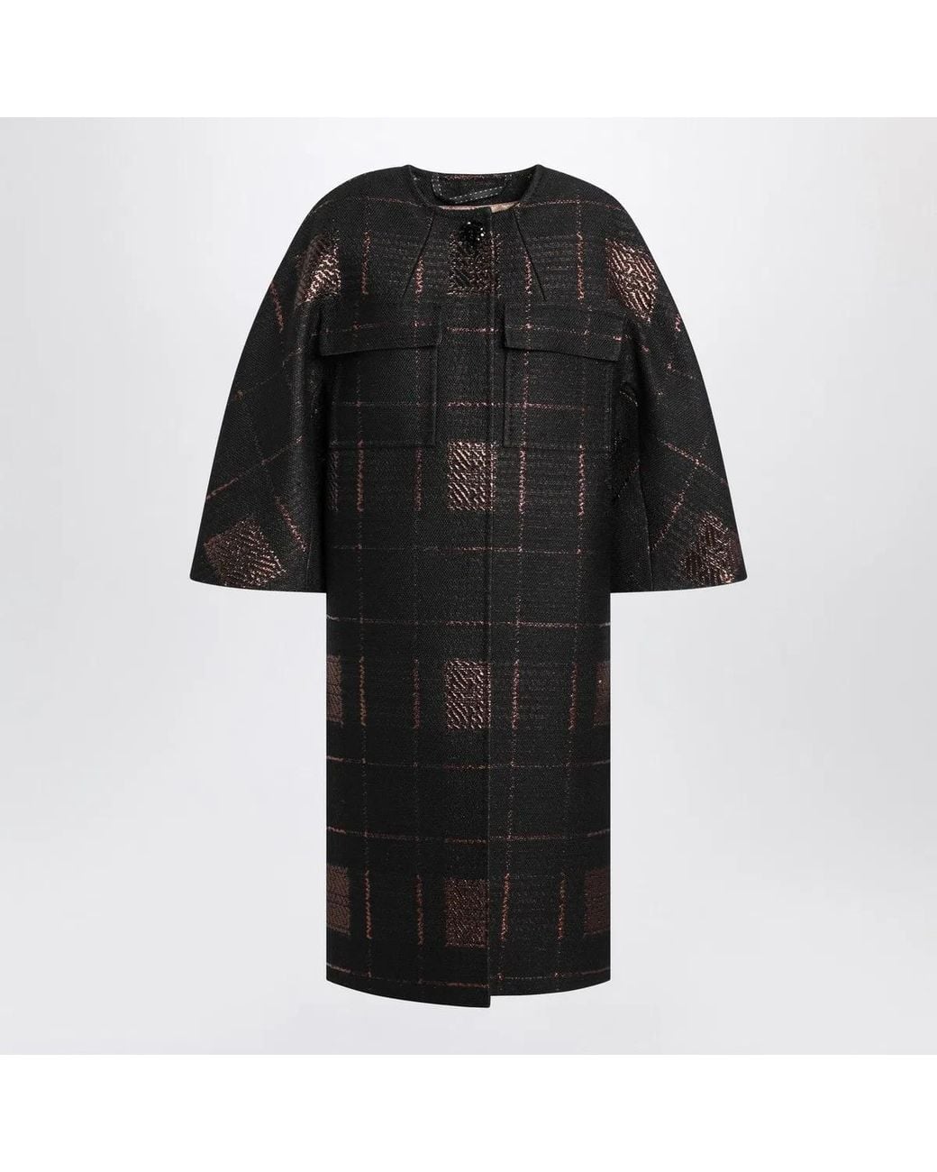 Max Mara Black Cocoon Coat