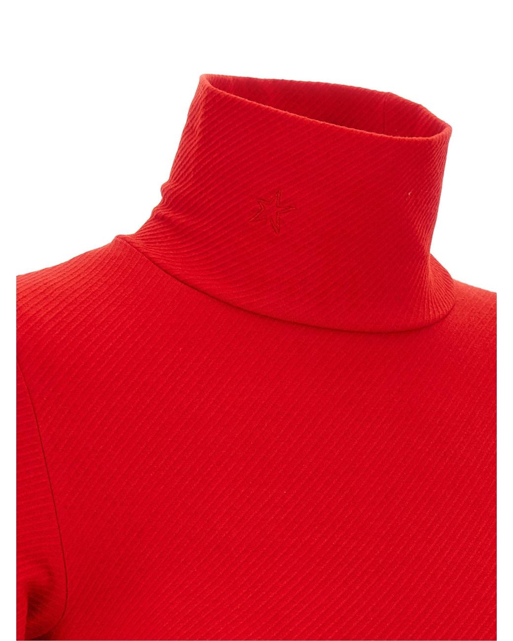 Perfect Moment Red Thermal Wolf Sweater