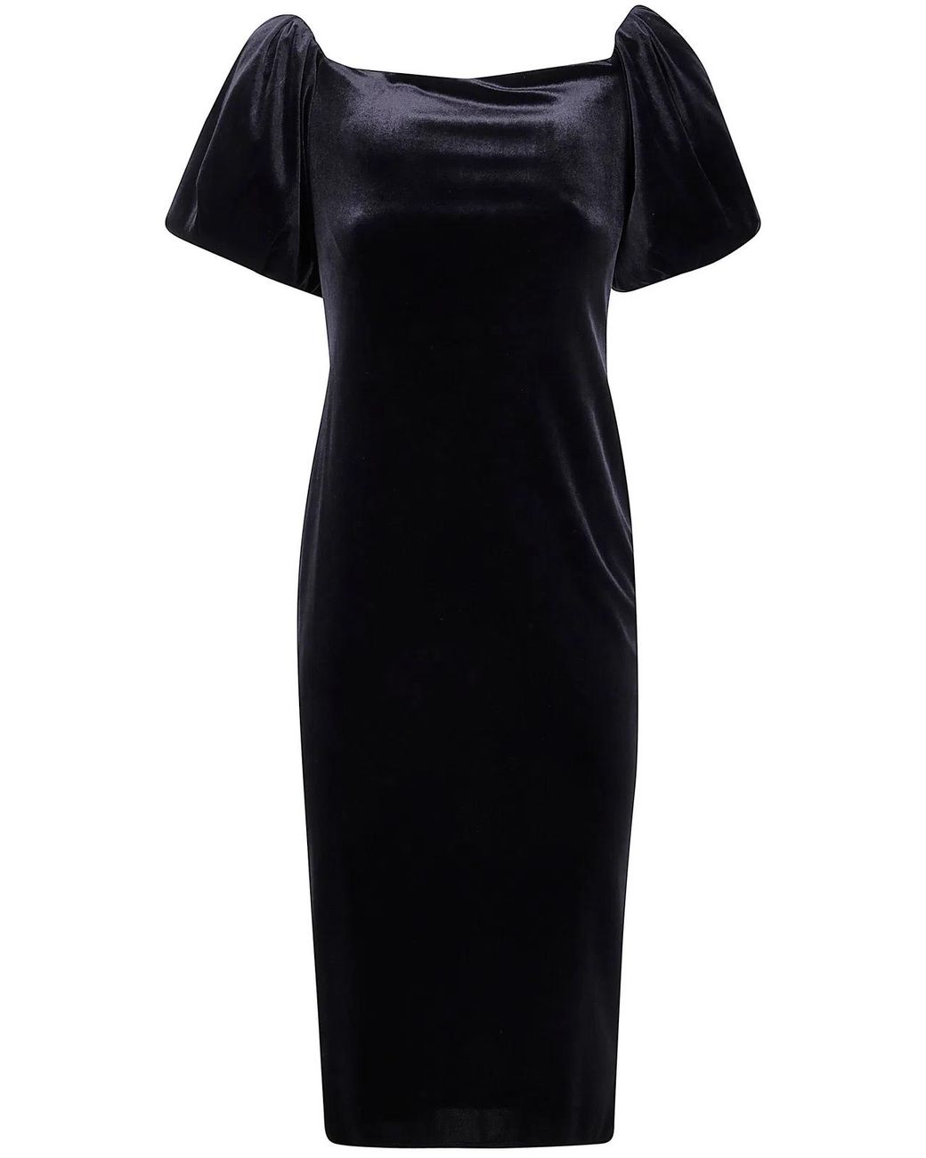 Ralph Lauren Black "Faraine" Short Sleeves Cocktail Dress