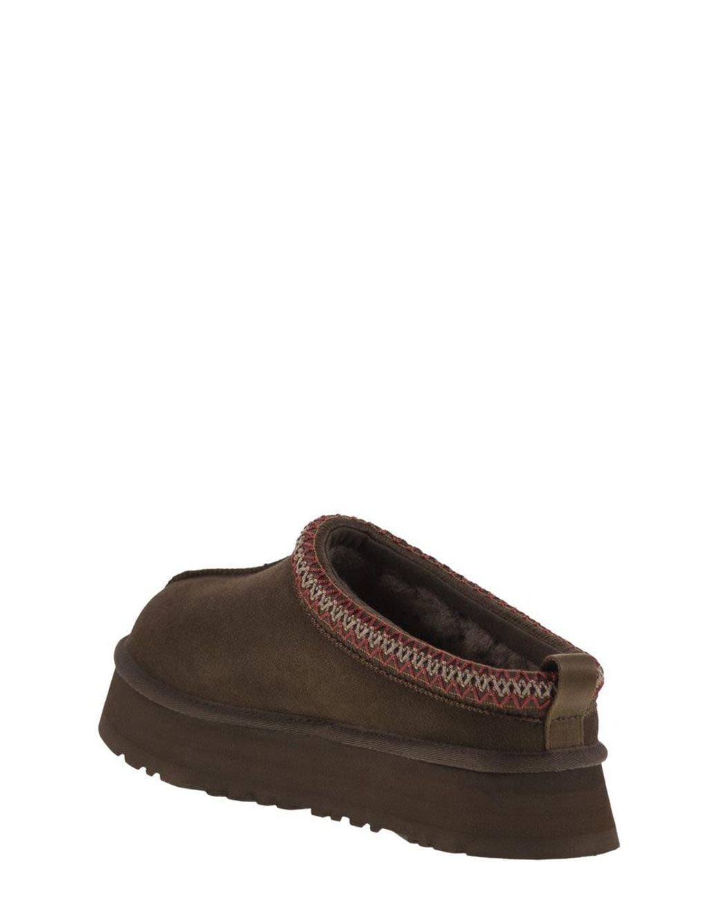 Ugg Brown Tazz Ii Suede Platform Mules