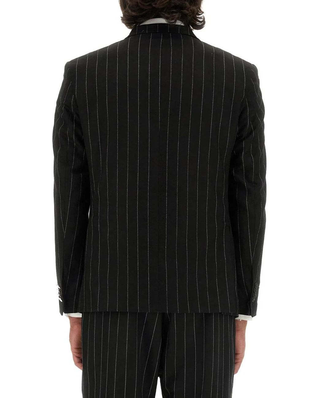 FAMILY FIRST Black Double-Breasted Jacket for men