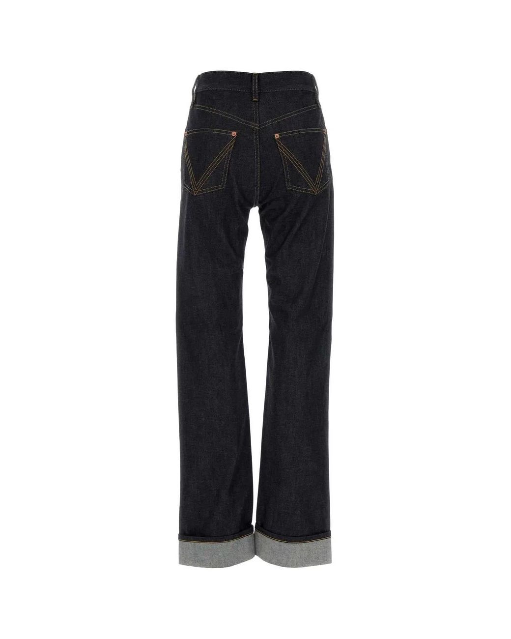 Bottega Veneta Black Jeans Straight With 5 Pockets