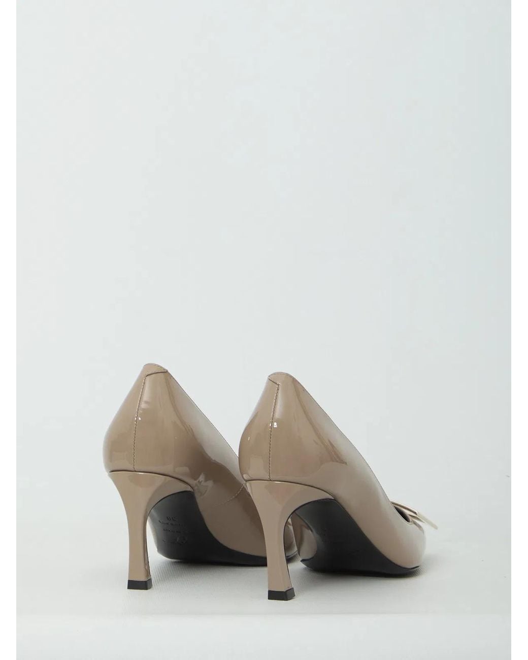 Roger Vivier White Belle Vivier Trompette Pumps