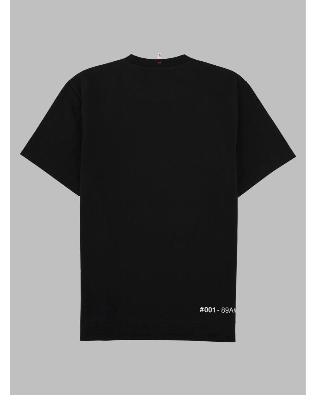 Moncler Black Logo Graphic T-Shirt For for men