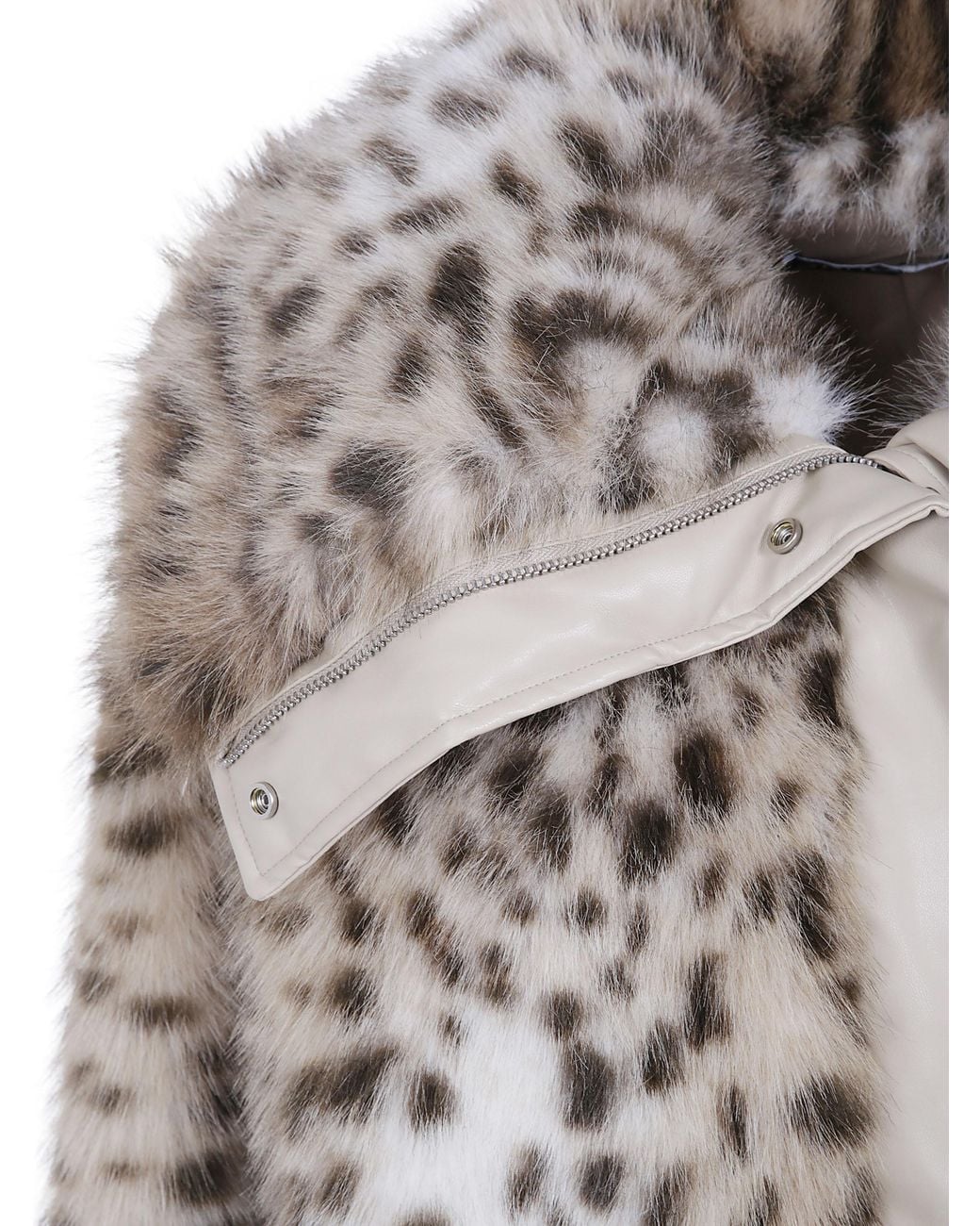 DR. HOPE Gray Fake Fur Jacket