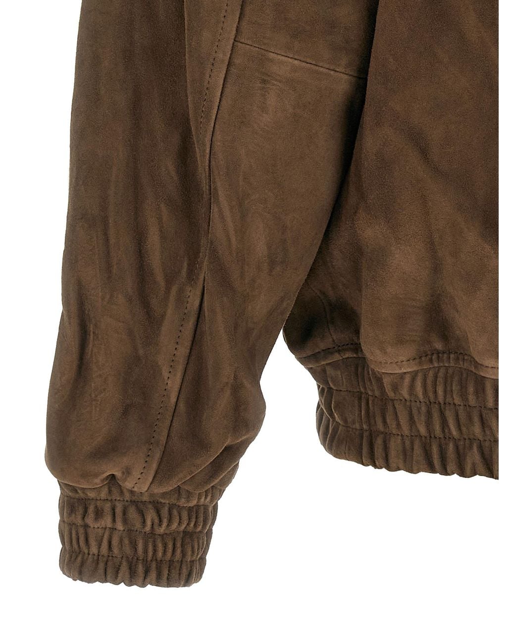 DUNST Brown Suede Blouson for men