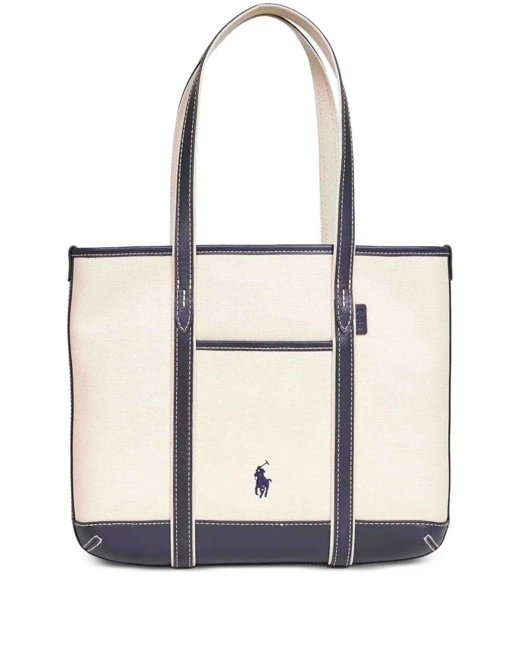 Polo Ralph Lauren White Small Tote Bag