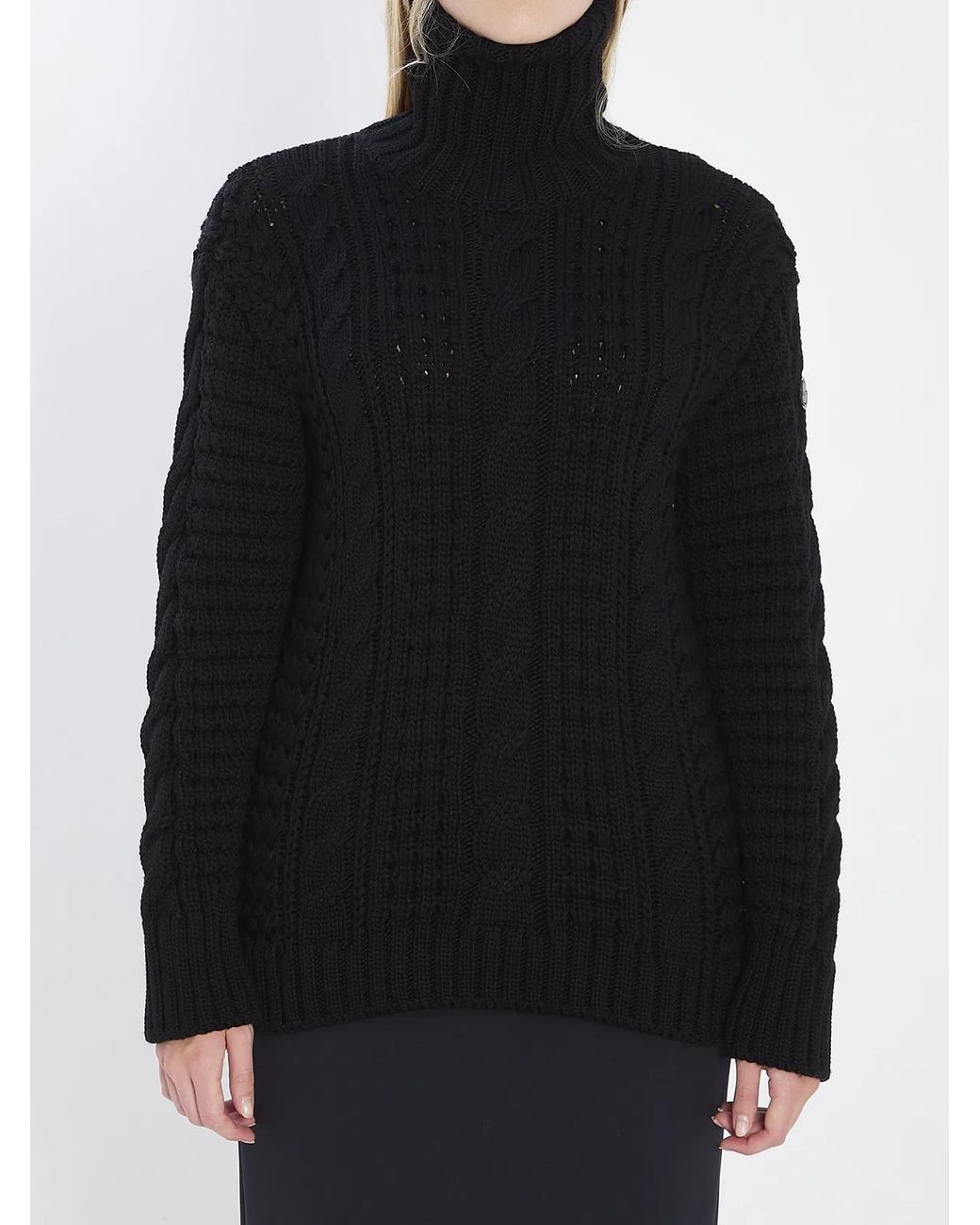 Moncler Genius Black X Edward Enninful Wool Turtleneck Sweater