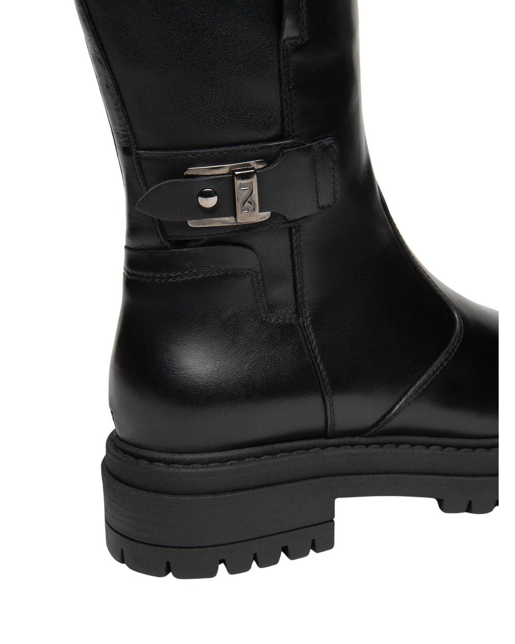 Nero Giardini Black Leather And Technical Fabric Boots