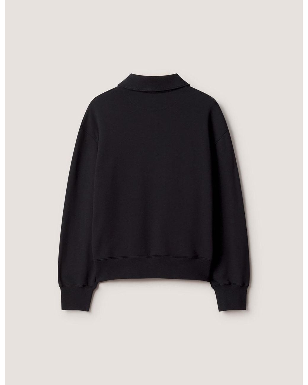 Maison Kitsuné Blue Profile Fox Zipped Polo Sweatshirt for men