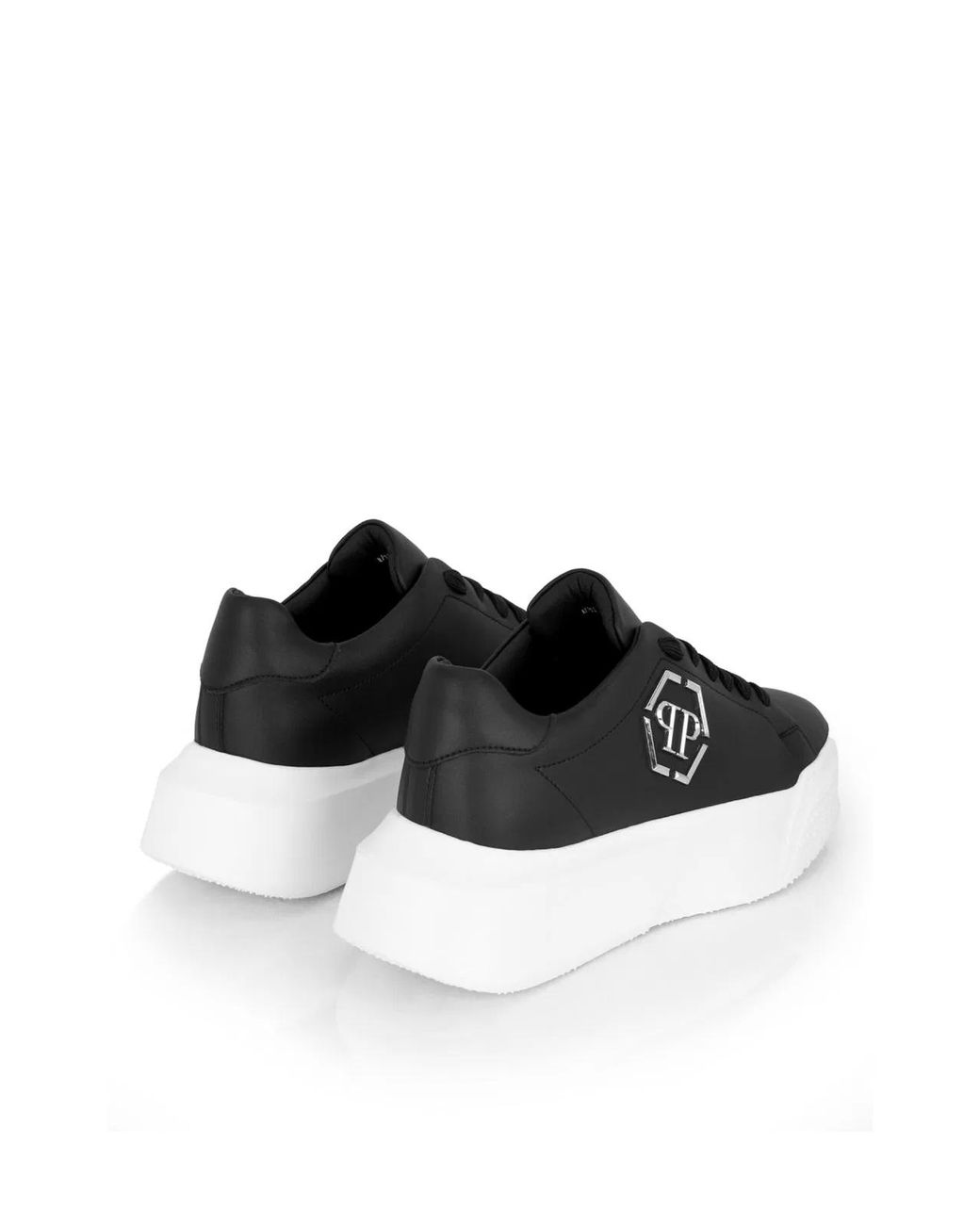 Philipp Plein Black Godzilla Hexagon Logo Chunky Sneakers for men