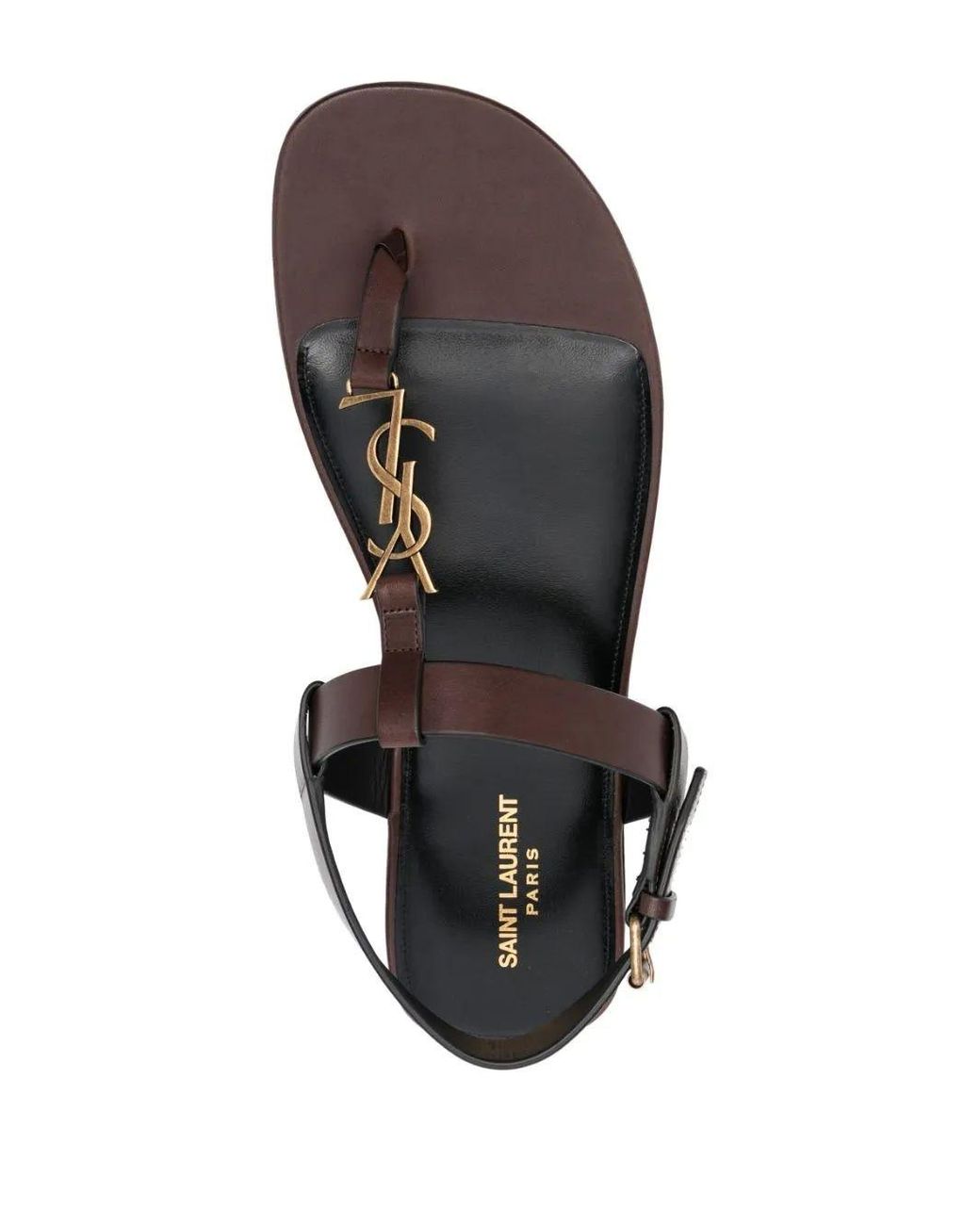 Saint Laurent Black Cassandra Sandal for men