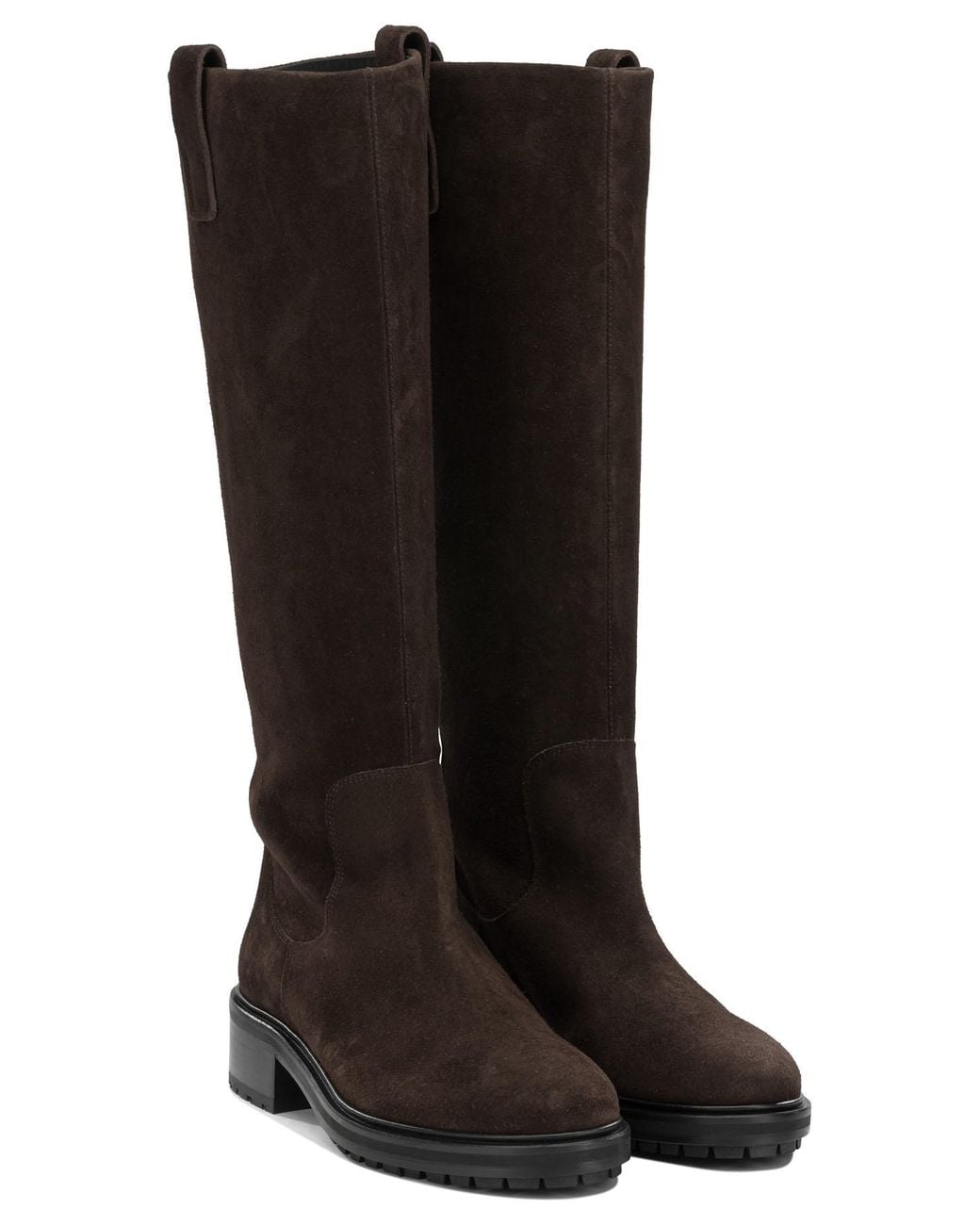 Aeyde Black "Henry" Knee-High Boots