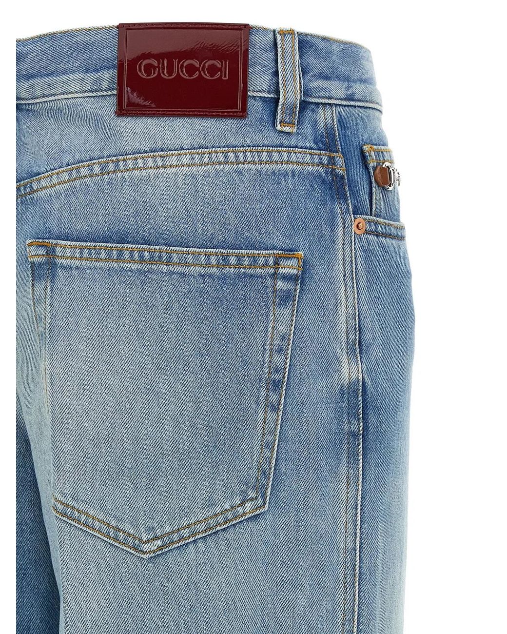 Gucci Blue Flared Leg Jeans