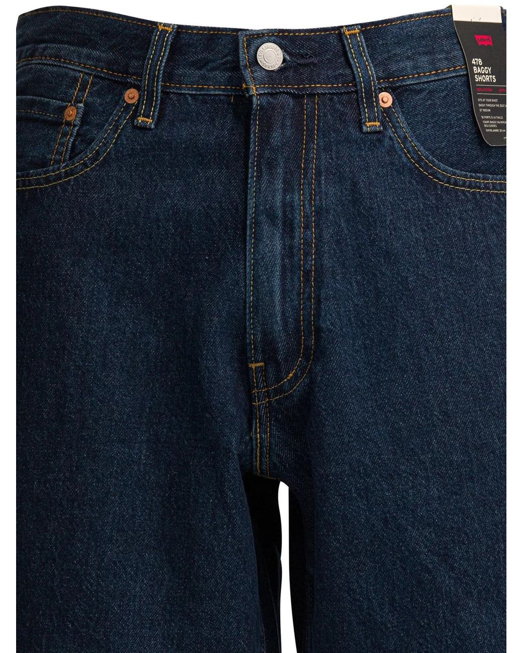 Levi's Blue "478 Baggy" Shorts for men