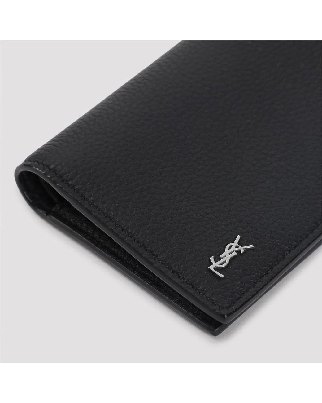 Saint Laurent Black Ysl Wallet for men