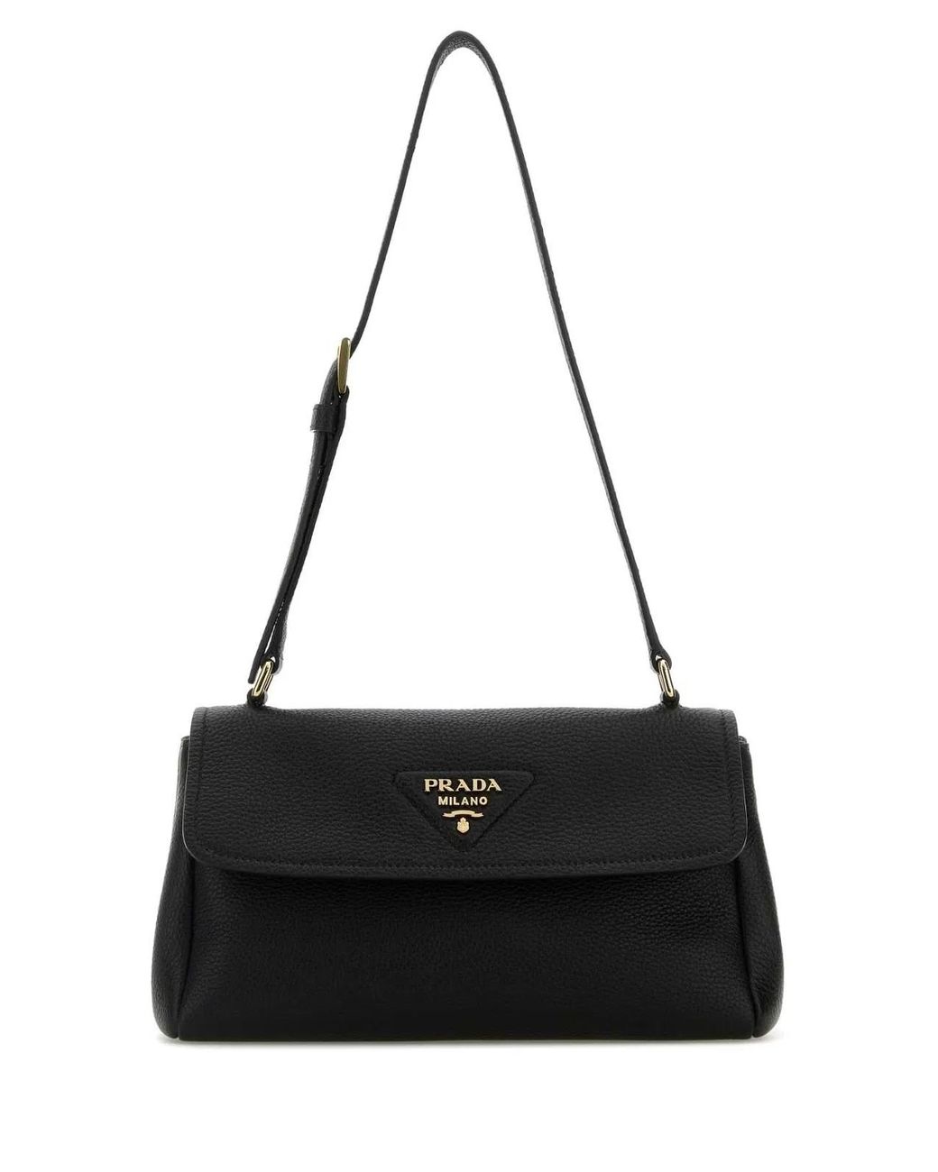 Prada Black Leather Small Shoulder Bag