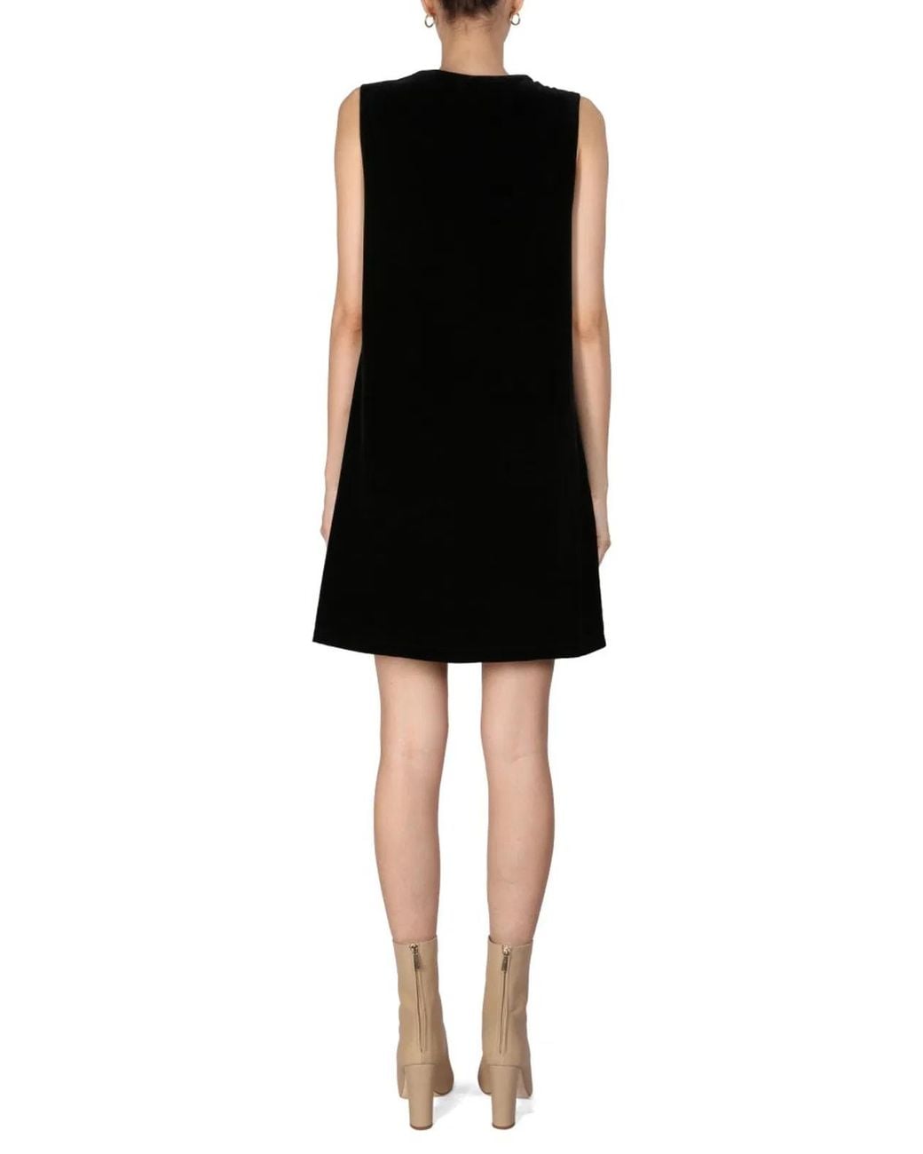 Boutique Moschino Black Mini Trapeze Dress