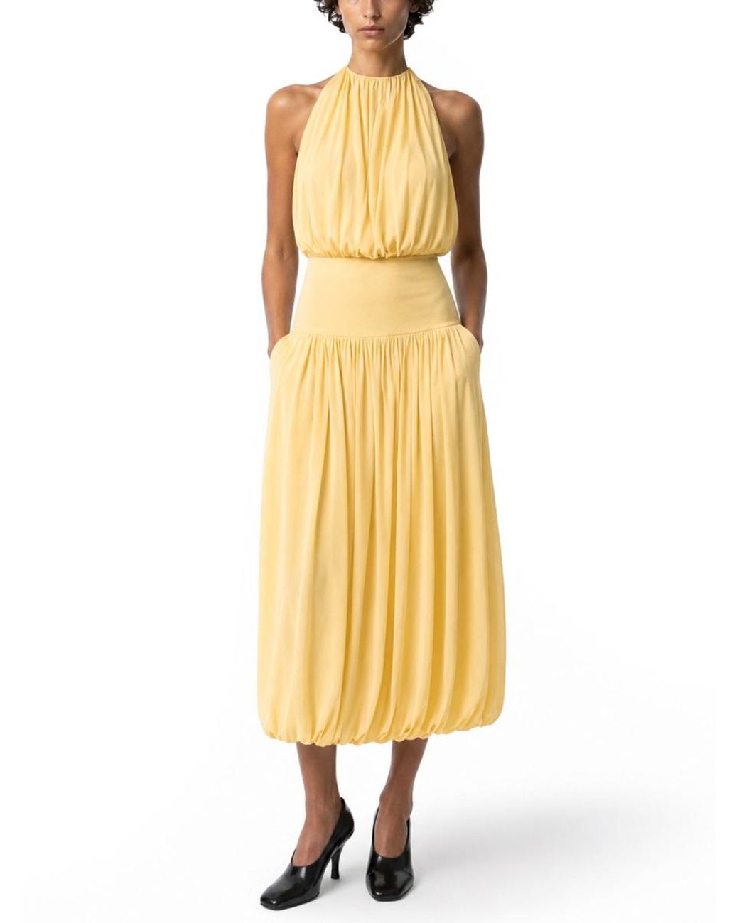 Totême Natural Abito Drappeggiato