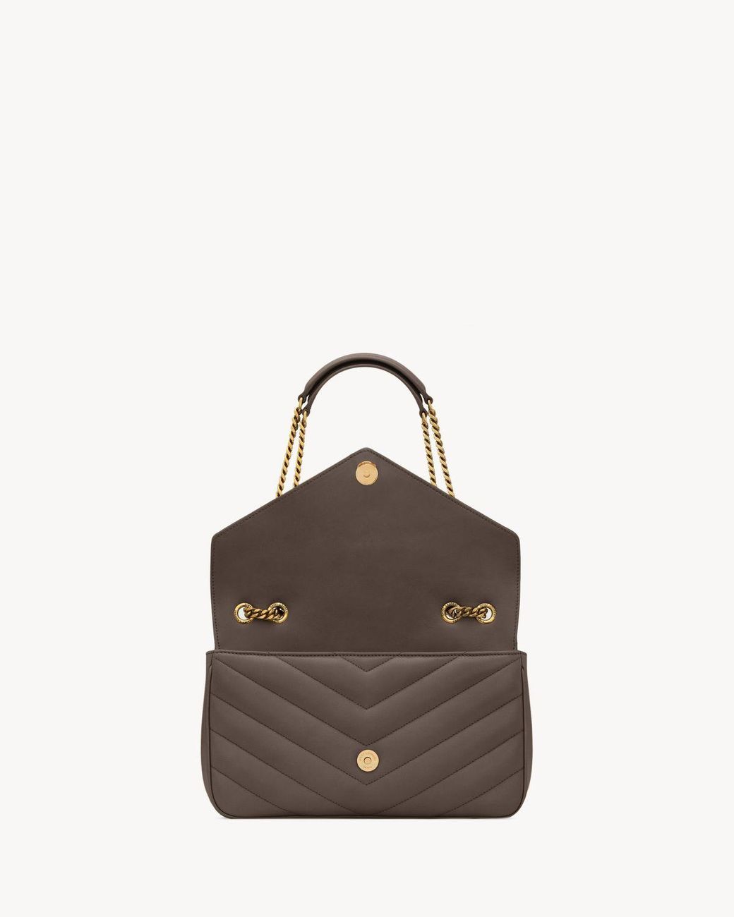 Saint Laurent Natural Loulou Shoulder Bag