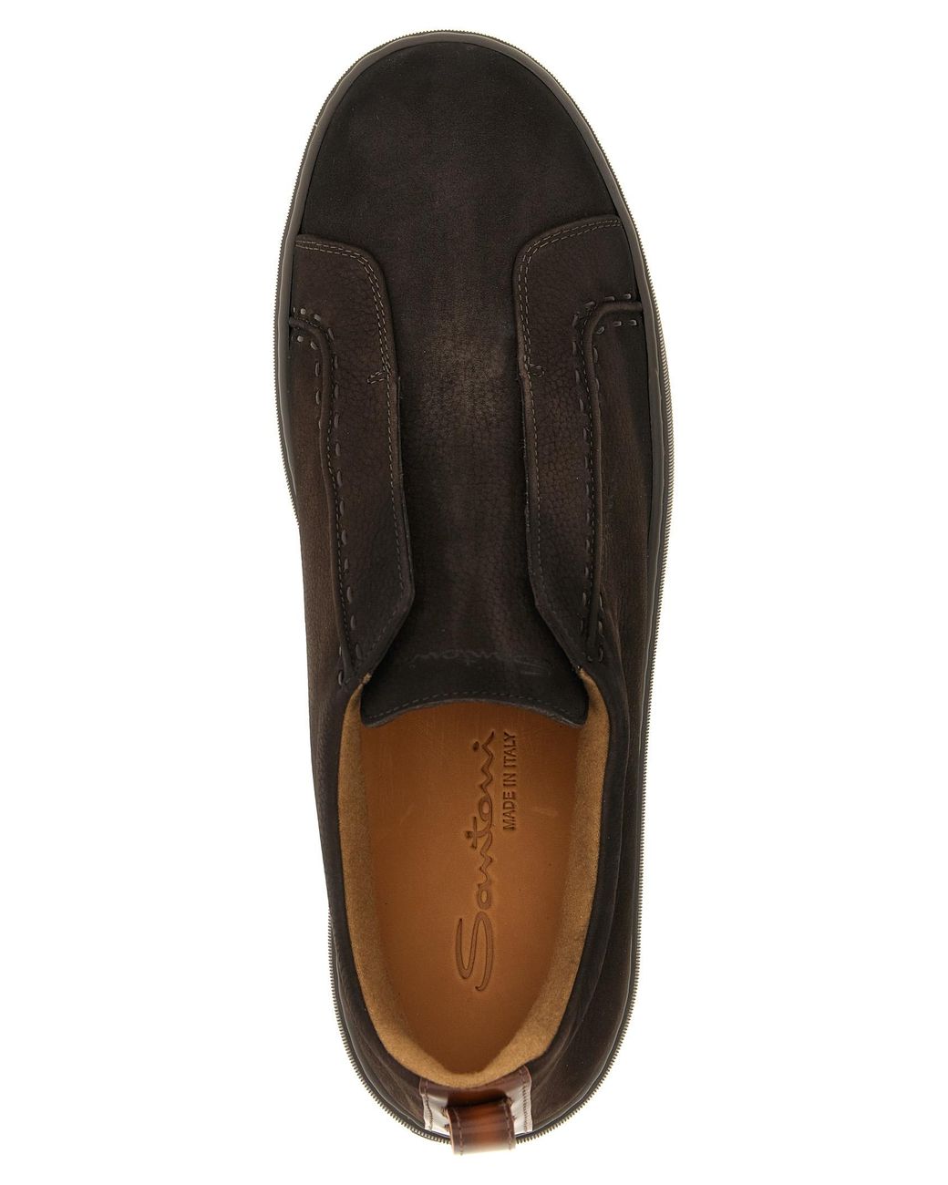 Santoni Black 'Victory' Sneakers for men