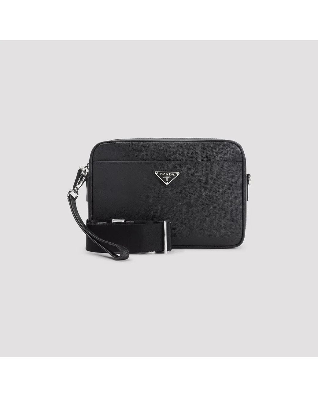 Prada Black Bandoliera Shoulder Bag for men