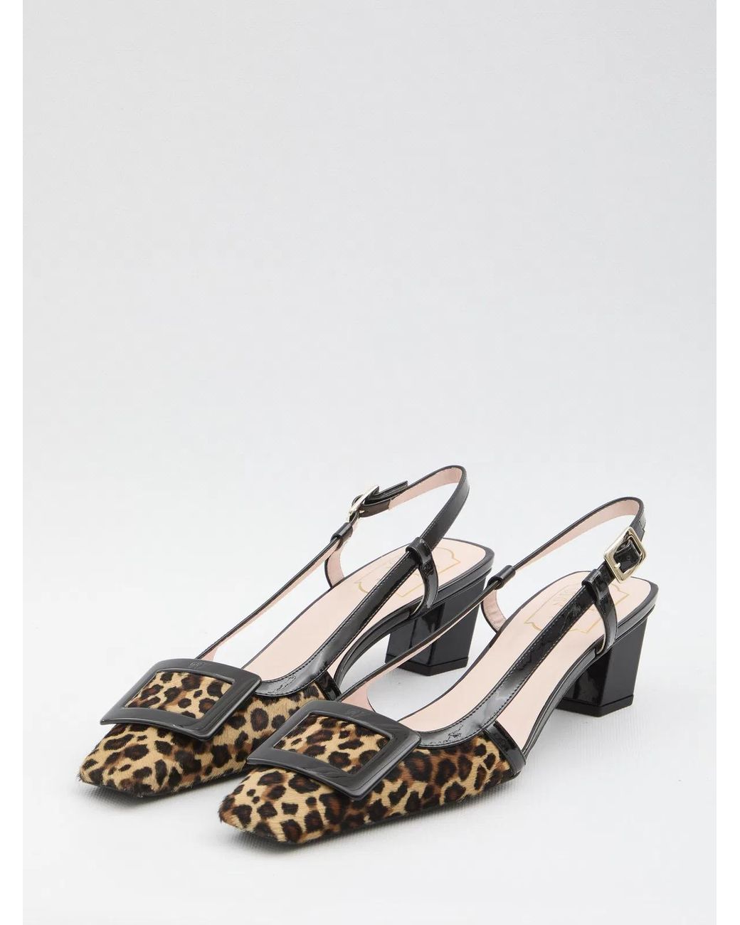 Roger Vivier White Belle Vivier Pony Slingback Pumps