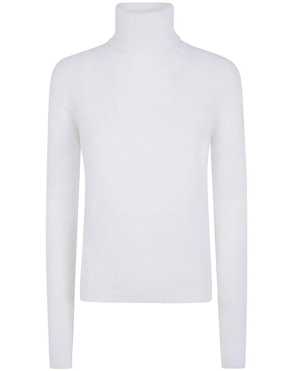 Base London White Turtle Neck Sweater