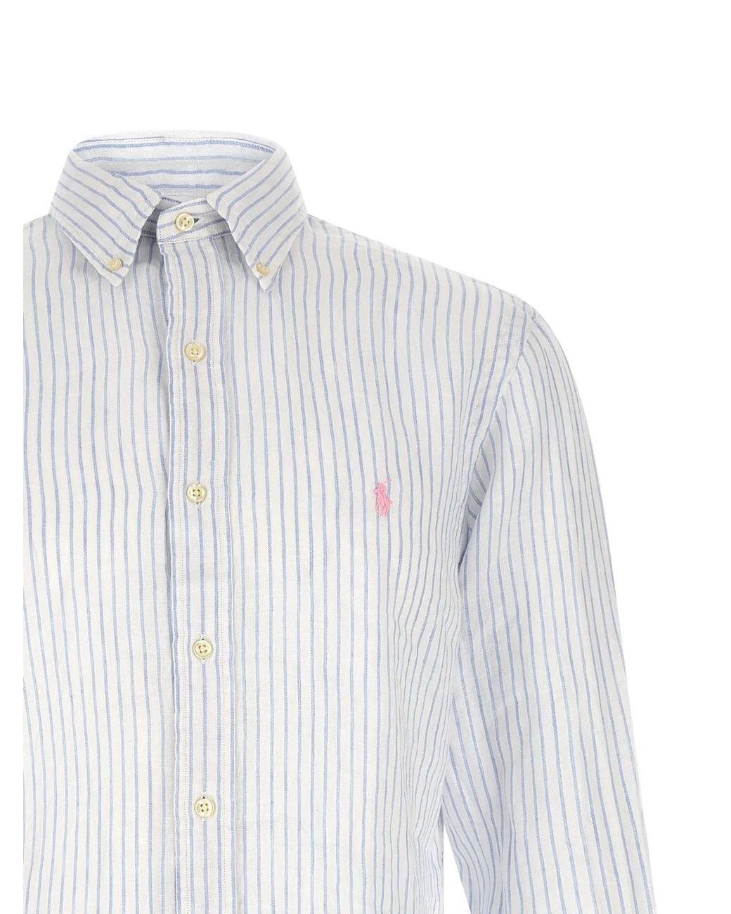 Polo Ralph Lauren White Regular Stripes Shirt for men