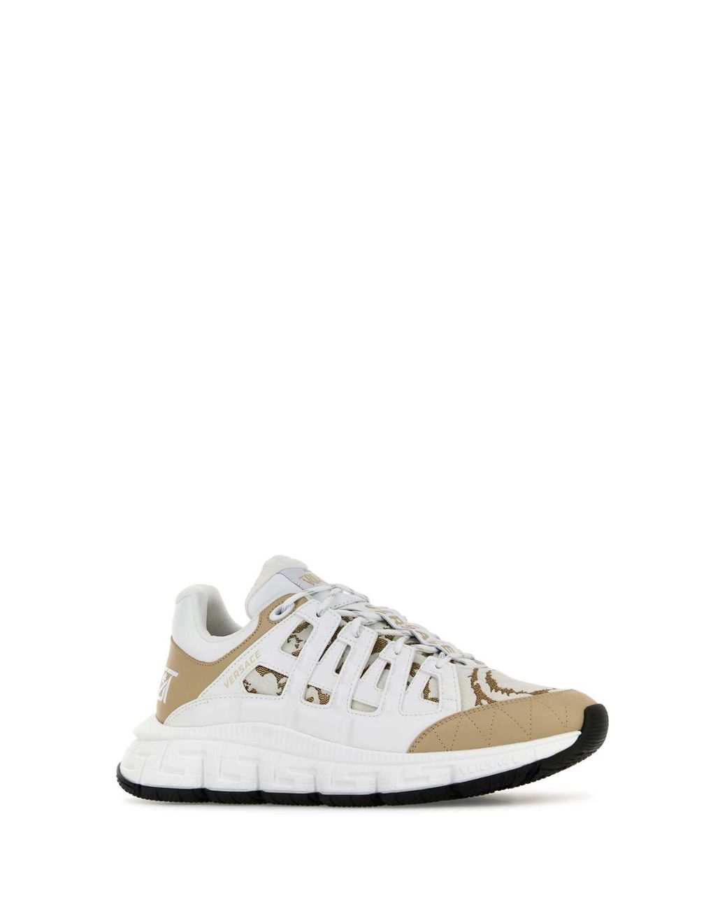 Versace White Trigreca Barocco Sneakers for men