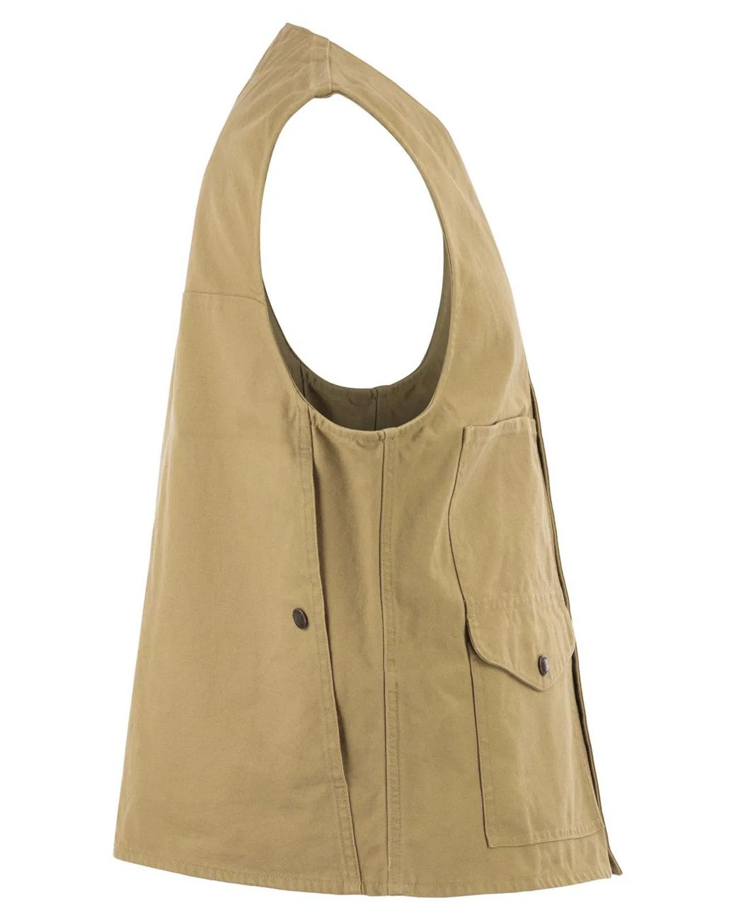 Filson Natural Cotton Utility Vest With Patch Pockets for men