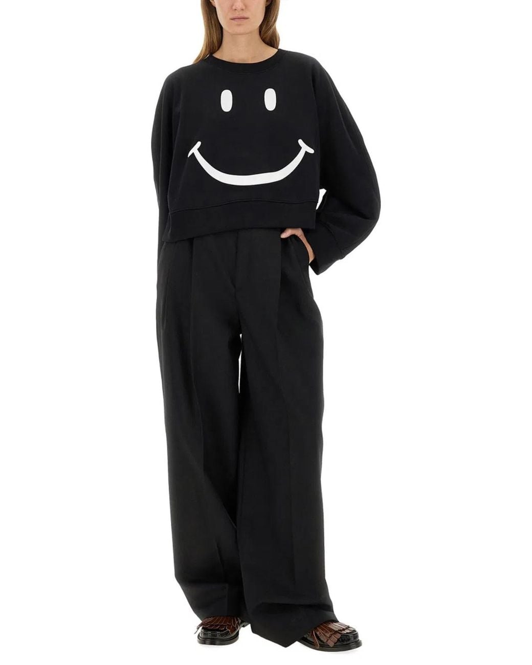 Moschino Couture Black Cotton Sweatshirt