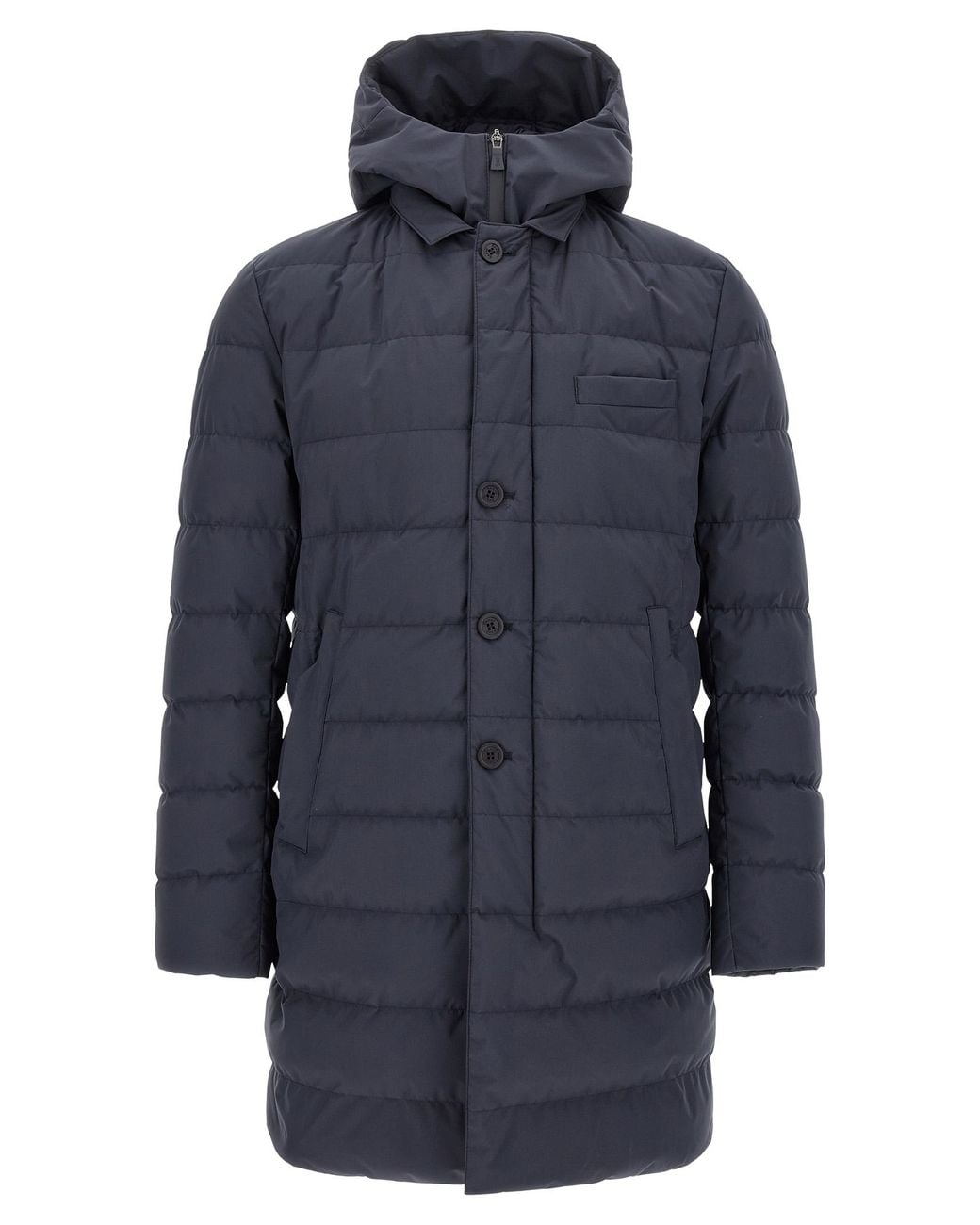 Herno Blue Piumino Medio' Down Jacket for men