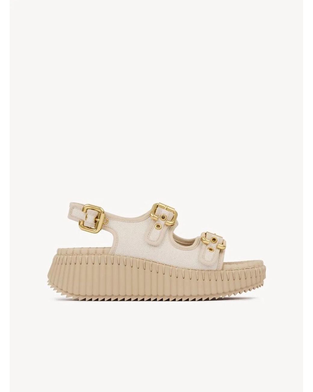 Chloé Natural Elegant Sandals