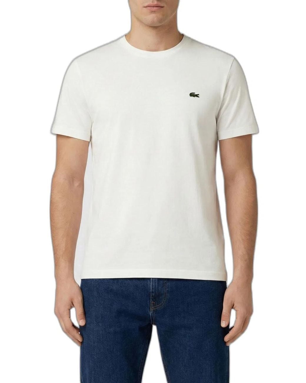 Lacoste White Pima Cotton T-Shirt for men