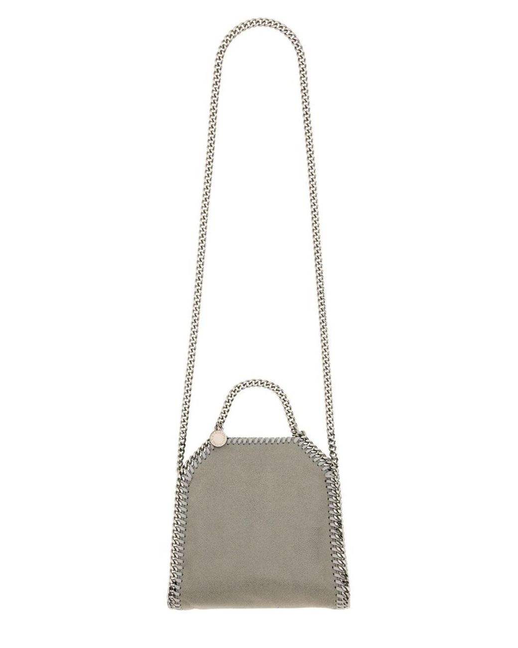Stella McCartney Gray Falabella Tiny Bag Polyester Shoulder