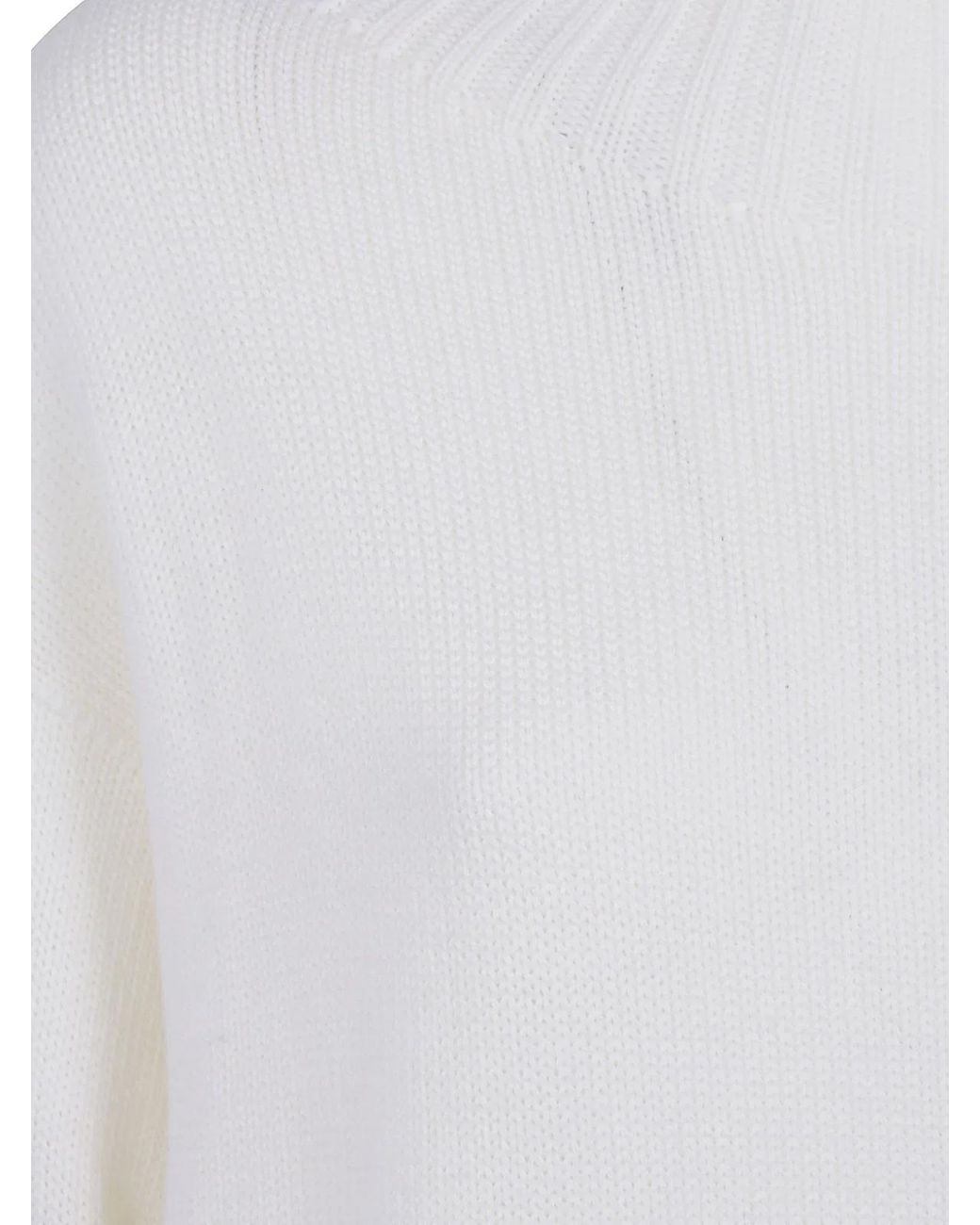Drumohr White Turtle Neck Sweater