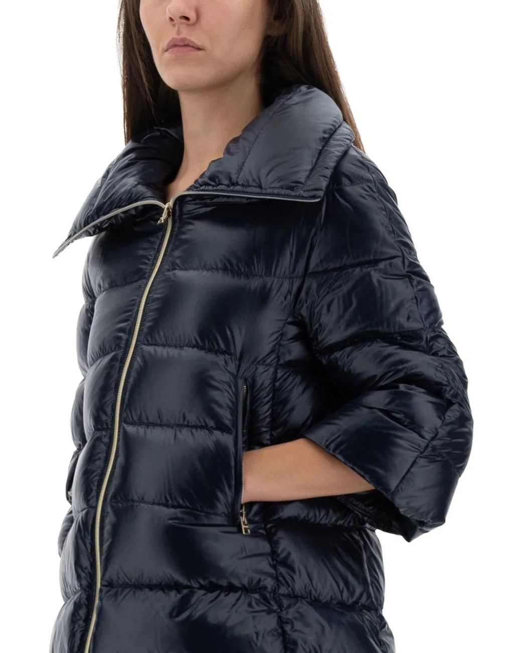 Herno Blue Giubbotto "A-Shape Cleofe"
