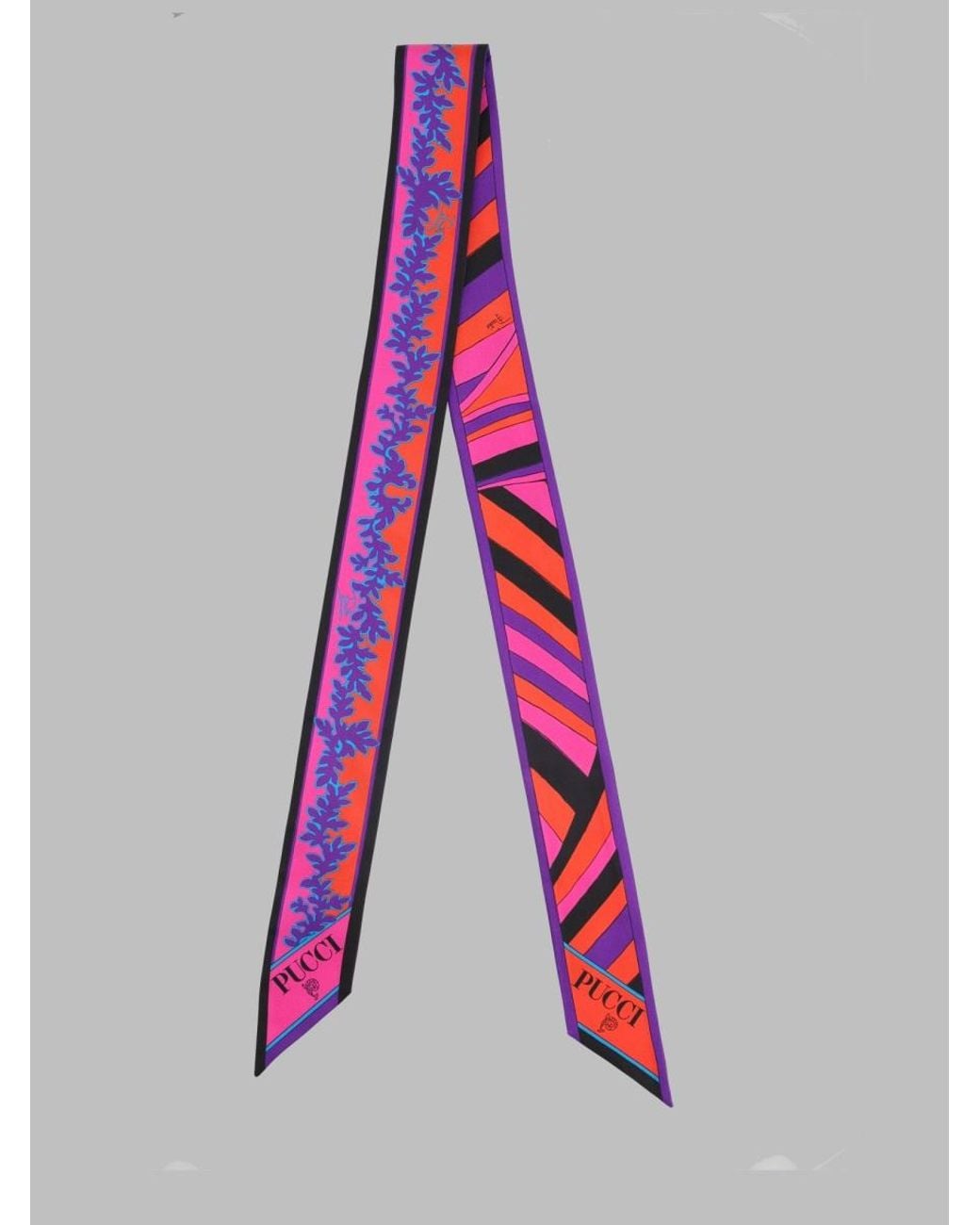 Emilio Pucci Pink Silk Scarf