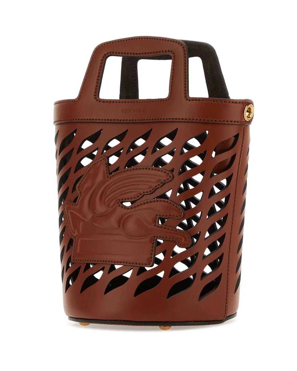Etro Brown Caramel Leather Bucket Bag