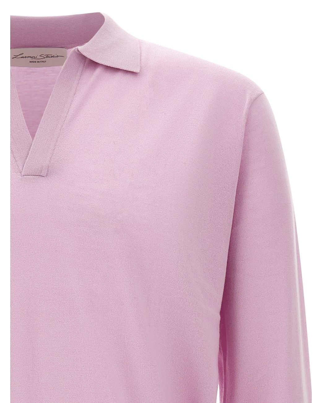 LARMERI STUDIO Pink 'Touch' Polo Shirt for men