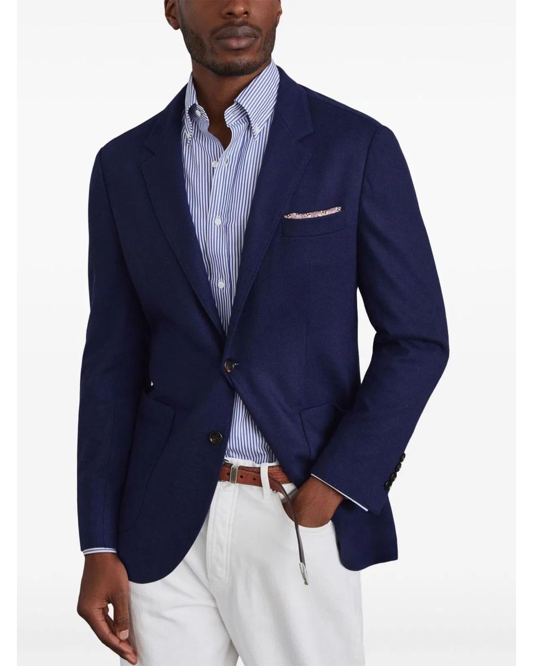 Brunello Cucinelli Blue Coats & Jackets for men