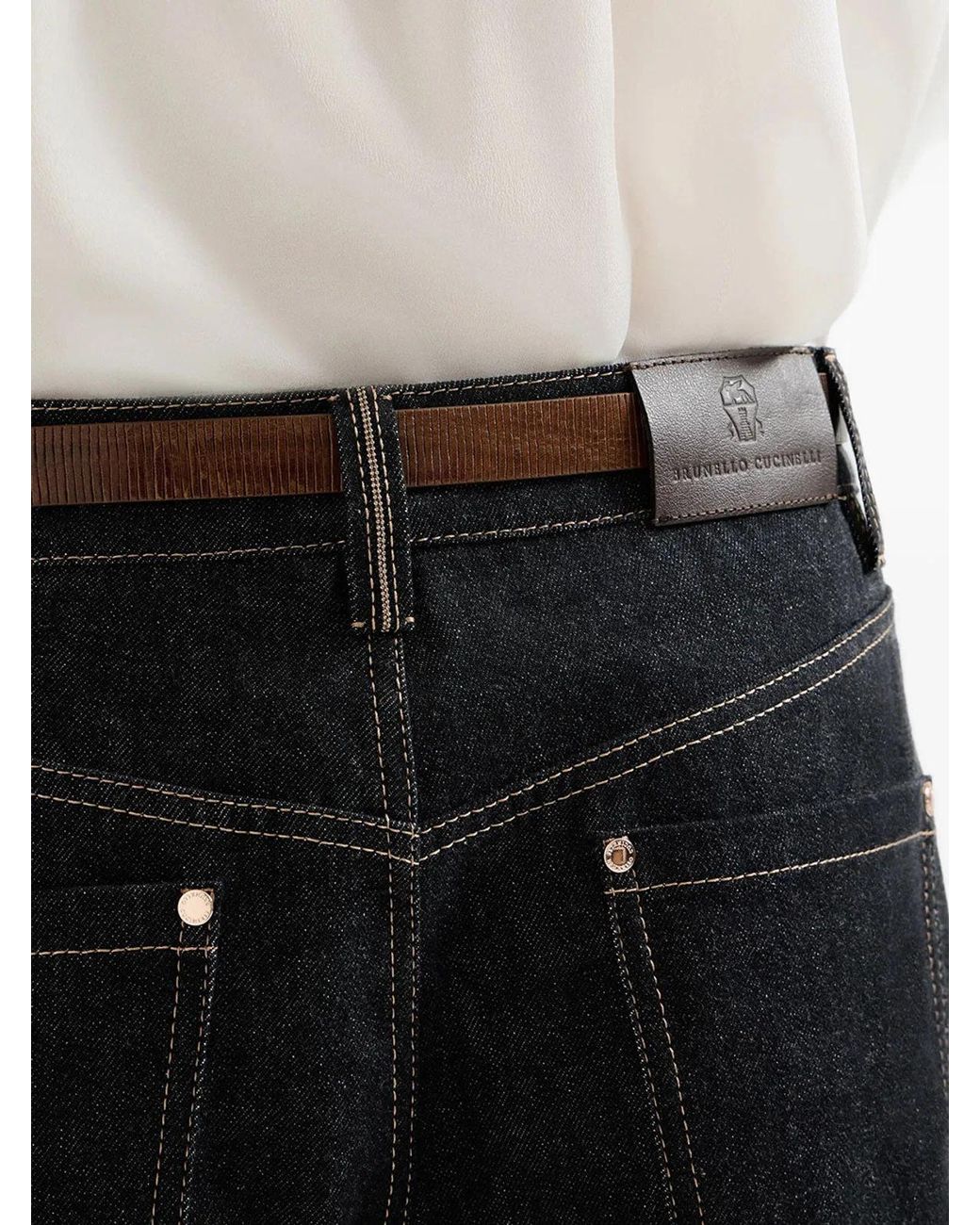 Brunello Cucinelli Blue Denim Pants